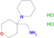 [4-(piperidin-1-yl)oxan-4-yl]methanamine dihydrochloride