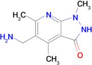 5-(Aminomethyl)-1,4,6-trimethyl-1h,2h,3h-pyrazolo[3,4-b]pyridin-3-one