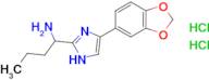 1-[4-(1,3-dioxaindan-5-yl)-1h-imidazol-2-yl]butan-1-amine dihydrochloride