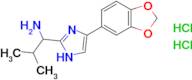 1-[4-(1,3-dioxaindan-5-yl)-1h-imidazol-2-yl]-2-methylpropan-1-amine dihydrochloride