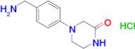 4-[4-(aminomethyl)phenyl]piperazin-2-one hydrochloride