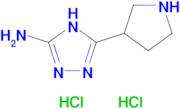 5-(pyrrolidin-3-yl)-4H-1,2,4-triazol-3-amine dihydrochloride