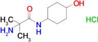 2-Amino-N-(4-hydroxycyclohexyl)-2-methylpropanamide hydrochloride