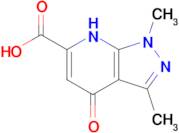 1,3-Dimethyl-4-oxo-1h,4h,7h-pyrazolo[3,4-b]pyridine-6-carboxylic acid
