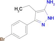 3-(4-Bromophenyl)-4-ethyl-1h-pyrazol-5-amine