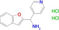 1-Benzofuran-2-yl(pyridin-4-yl)methanamine dihydrochloride