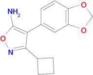 4-(1,3-Dioxaindan-5-yl)-3-cyclobutyl-1,2-oxazol-5-amine
