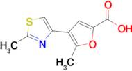 5-Methyl-4-(2-methyl-1,3-thiazol-4-yl)furan-2-carboxylic acid