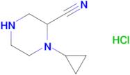 1-Cyclopropylpiperazine-2-carbonitrile hydrochloride