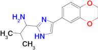 1-[4-(2,3-dihydro-1,4-benzodioxin-6-yl)-1h-imidazol-2-yl]-2-methylpropan-1-amine