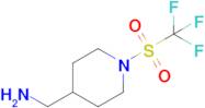 (1-Trifluoromethanesulfonylpiperidin-4-yl)methanamine