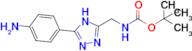 tert-butyl N-{[5-(4-aminophenyl)-4H-1,2,4-triazol-3-yl]methyl}carbamate