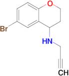 6-Bromo-N-(prop-2-yn-1-yl)-3,4-dihydro-2h-1-benzopyran-4-amine