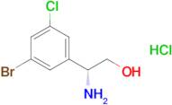 (2r)-2-Amino-2-(3-bromo-5-chlorophenyl)ethan-1-ol hydrochloride