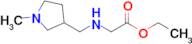 Ethyl 2-{[(1-methylpyrrolidin-3-yl)methyl]amino}acetate