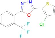 2-(3-Chlorothiophen-2-yl)-5-[2-(trifluoromethyl)phenyl]-1,3,4-oxadiazole