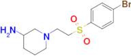 1-[2-(4-bromobenzenesulfonyl)ethyl]piperidin-3-amine