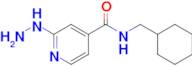 n-(Cyclohexylmethyl)-2-hydrazinylpyridine-4-carboxamide