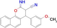 2-imino-4-(3-methoxyphenyl)-2H,3H,4H-naphtho[1,2-b]pyran-3-carbonitrile