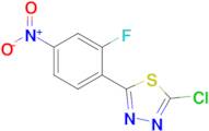 2-Chloro-5-(2-fluoro-4-nitrophenyl)-1,3,4-thiadiazole