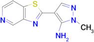 1-Methyl-4-{[1,3]thiazolo[4,5-c]pyridin-2-yl}-1h-pyrazol-5-amine