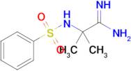 2-Benzenesulfonamido-2-methylpropanimidamide