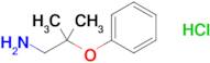 [(1-amino-2-methylpropan-2-yl)oxy]benzene hydrochloride