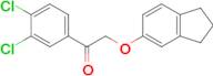 1-(3,4-Dichlorophenyl)-2-(2,3-dihydro-1h-inden-5-yloxy)ethan-1-one