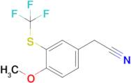 2-{4-methoxy-3-[(trifluoromethyl)sulfanyl]phenyl}acetonitrile