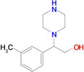 2-(3-Methylphenyl)-2-(piperazin-1-yl)ethan-1-ol