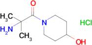 2-Amino-1-(4-hydroxypiperidin-1-yl)-2-methylpropan-1-one hydrochloride