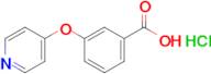 3-(Pyridin-4-yloxy)benzoic acid hydrochloride