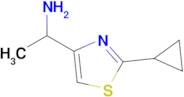 1-(2-Cyclopropyl-1,3-thiazol-4-yl)ethan-1-amine