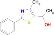 1-(4-Methyl-2-phenyl-1,3-thiazol-5-yl)ethan-1-ol