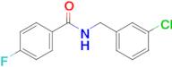 n-[(3-chlorophenyl)methyl]-4-fluorobenzamide