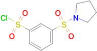 3-(Pyrrolidine-1-sulfonyl)benzene-1-sulfonyl chloride