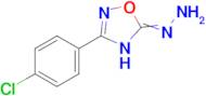 3-(4-chlorophenyl)-5-hydrazinylidene-4,5-dihydro-1,2,4-oxadiazole
