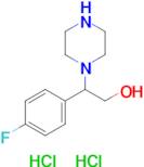 2-(4-Fluorophenyl)-2-(piperazin-1-yl)ethan-1-ol dihydrochloride