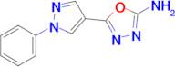 5-(1-Phenyl-1h-pyrazol-4-yl)-1,3,4-oxadiazol-2-amine