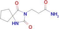 3-{2,4-dioxo-1,3-diazaspiro[4.4]nonan-3-yl}propanamide