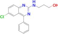 3-[(6-chloro-4-phenylquinazolin-2-yl)amino]propan-1-ol