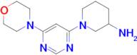 1-[6-(morpholin-4-yl)pyrimidin-4-yl]piperidin-3-amine