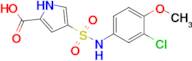 4-[(3-chloro-4-methoxyphenyl)sulfamoyl]-1h-pyrrole-2-carboxylic acid