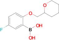 [5-fluoro-2-(oxan-2-ylmethoxy)phenyl]boronic acid