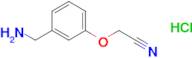 2-[3-(aminomethyl)phenoxy]acetonitrile hydrochloride