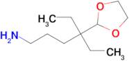 4-(1,3-Dioxolan-2-yl)-4-ethylhexan-1-amine