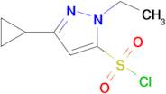 3-Cyclopropyl-1-ethyl-1h-pyrazole-5-sulfonyl chloride