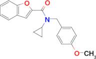 n-Cyclopropyl-N-[(4-methoxyphenyl)methyl]-1-benzofuran-2-carboxamide