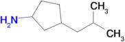 3-(2-Methylpropyl)cyclopentan-1-amine