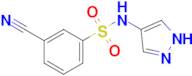 3-Cyano-N-(1h-pyrazol-4-yl)benzene-1-sulfonamide